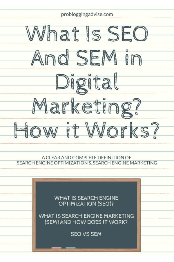 What Is SEO And SEM in Digital Marketing