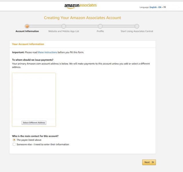 Type Your Payment Address Here - Amazon Affiliate Program
