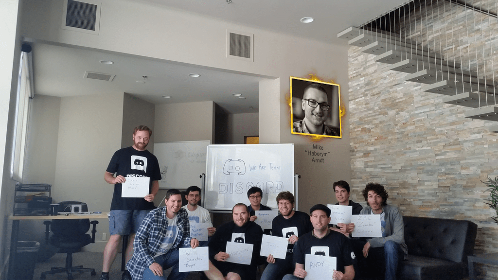 The Discord team in 2015 | source: Discord Blog